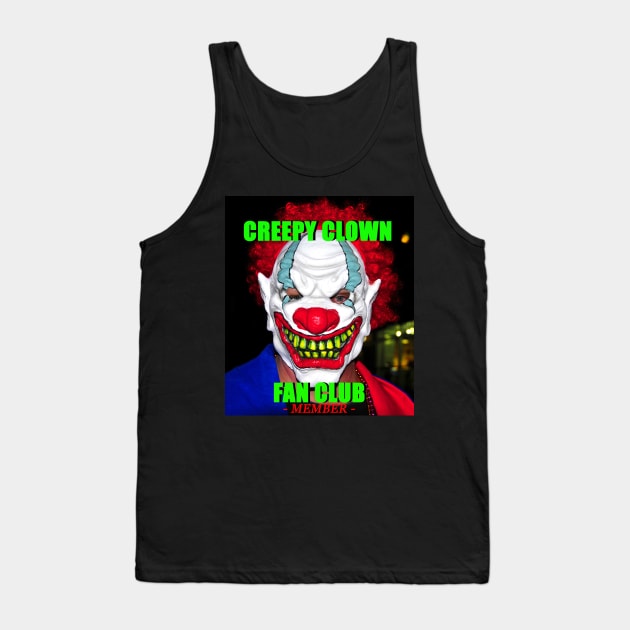 Creepy Clown Fan Club member Tank Top by dltphoto